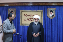دیدار رئیس و مدیران جهاددانشگاهی استان بوشهر با حضرت آیت الله صفایی بوشهری