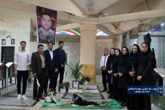 تجدید میثاق اعضای جهاددانشگاهی بوشهر با شهدا به مناسبت سالگرد تاسیس این نهاد انقلابی