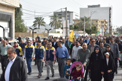 حضور اعضای جهاددانشگاهی بوشهر در راهپیمایی باشکوه 22 بهمن