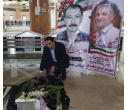 برگزاری آیین عطر افشانی و گلباران مزار شهدای شهر بوشهر با حضور رئیس جهاددانشگاهی و مدیر کل بنیاد شهید و امور ایثارگران استان