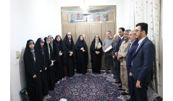 دیدار رئیس و اعضای جهاد دانشگاهی بوشهر با خانواده شهید محمد فشنگ ساز